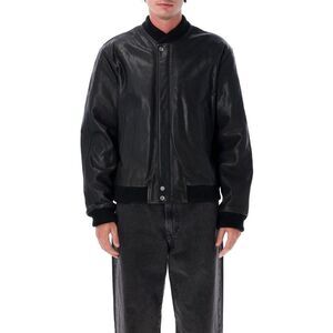 ISABEL MARANT Men's Leather Bomber Jacket Men BLACK Outerwear